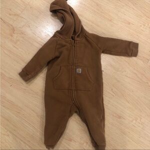 Carhartt Tan Kids Hooded Zip up